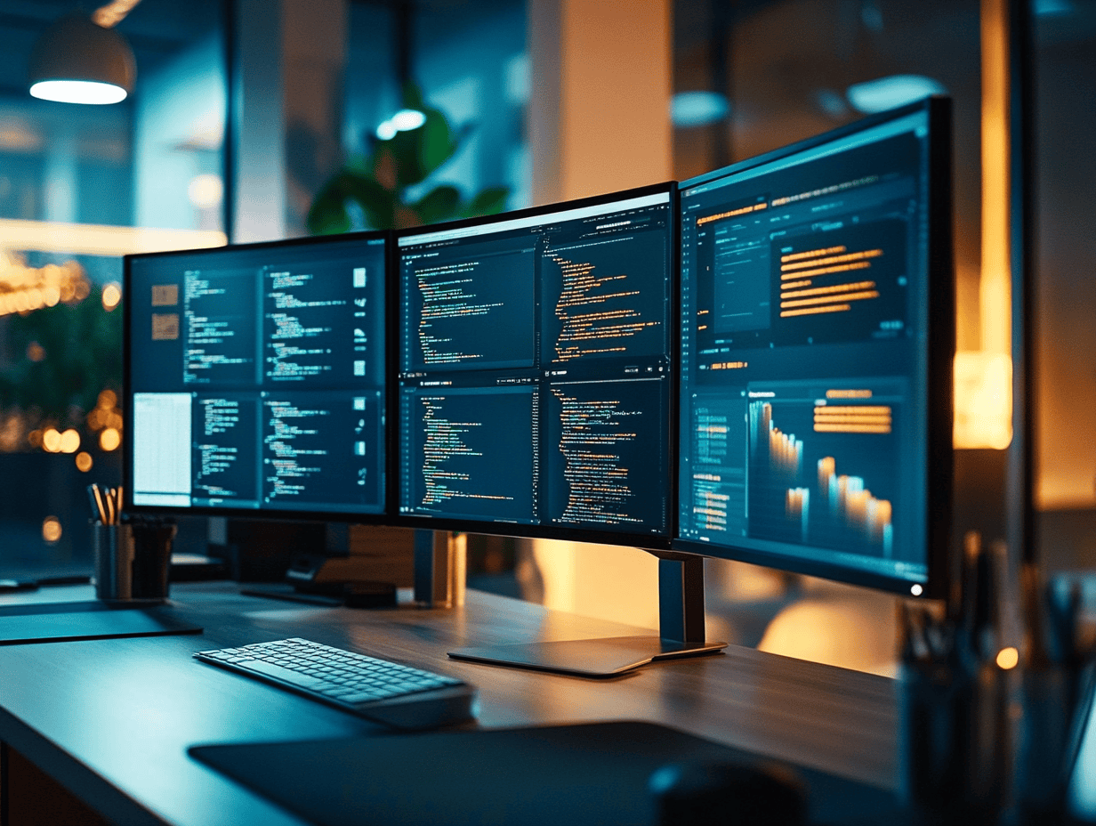Responsive website design showcased across desktop, tablet, and mobile devices